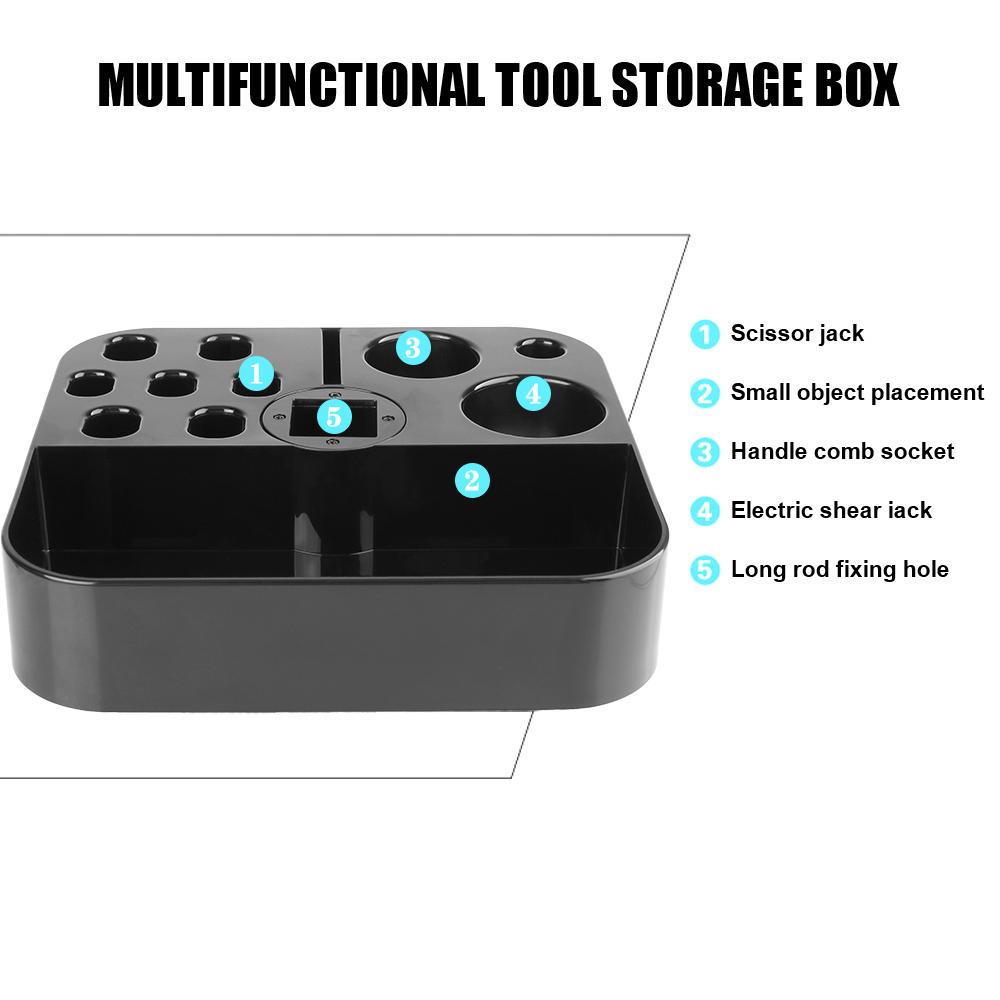 Plastic Storage Box Table Scissors Dog Comb Boxes Brushes Organizer On the Bracket Dog Cat Supplies Pet Grooming Tools Groomer Tool