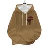 Mens Hooded Sweatshirt Soccer Print Breathable Loose Fit Casual Wear
