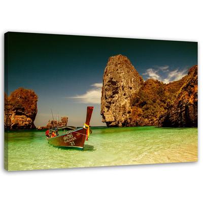 Leinwandbild, Tropische Strandlandschaft
