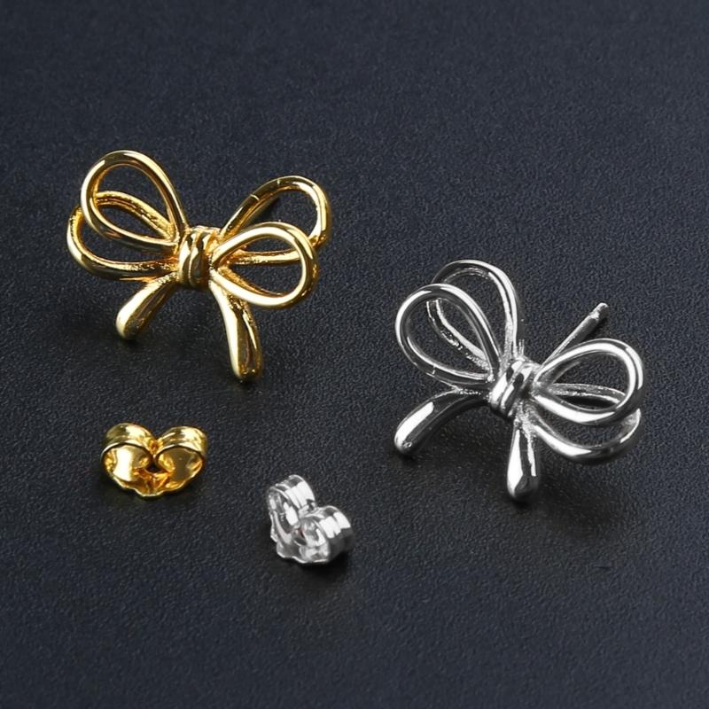 Modern Bowknot Earrings Accessories Dainty Ear Studs Ear Pendant Jewelry Charm Trendy Ear Accessory for Everyday Wear