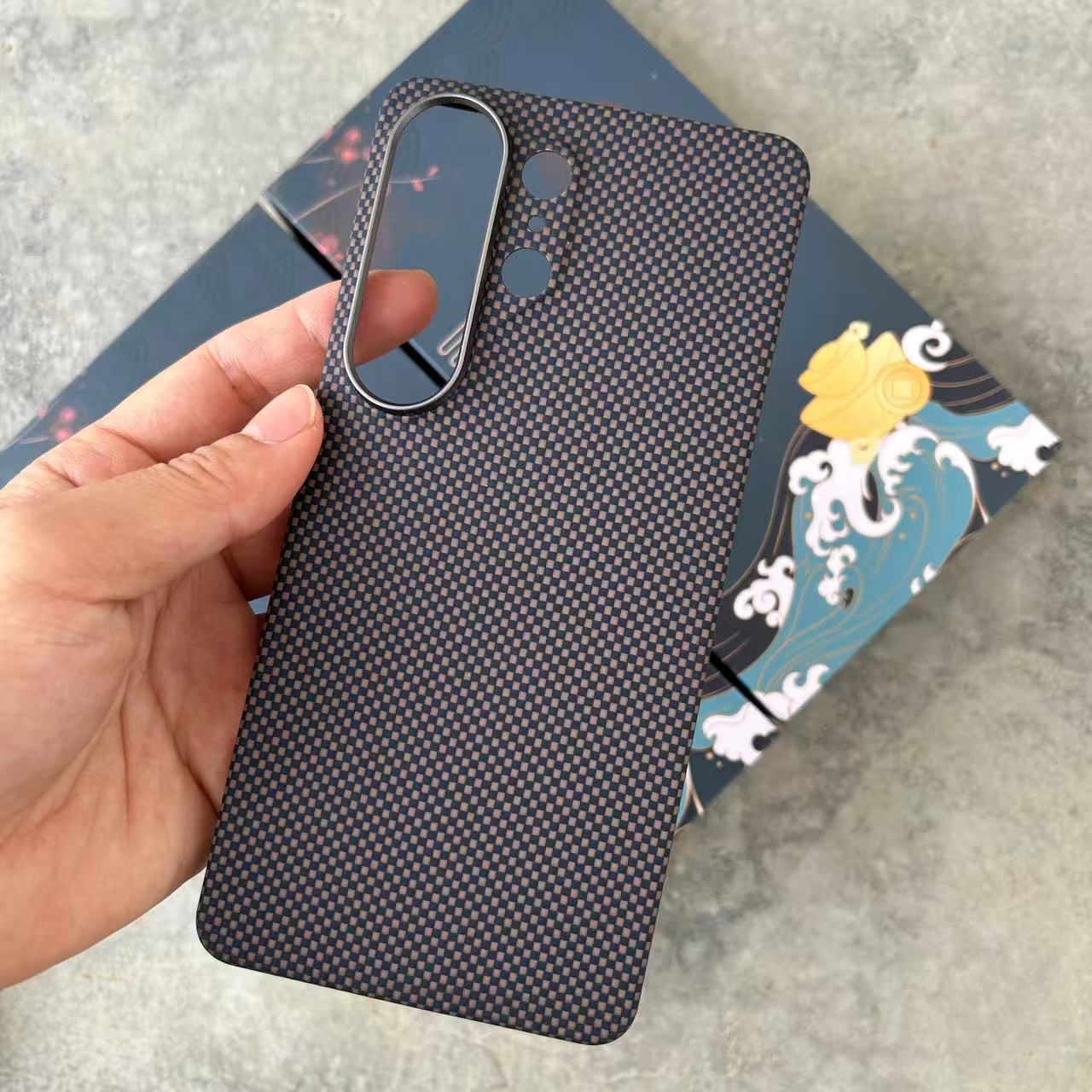 Carbon Fiber For Samsung Galaxy S26 Ultra Kevlar Case Magnetic Aramid Fiber Anti Fingerprint Shockproof Phone Cover For Magsafe Galaxy S26 Ultra