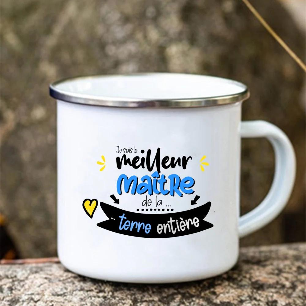 Thank You Super Teacher Mugs Creative Coffee Cups Drinks Water Cup Enamel Camping Mug School Home Handle Drinkware Teacher Gifts