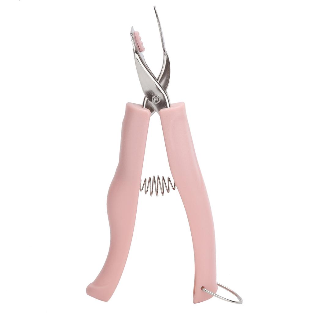 Schüsselgreifer Edelstahl Verbrühschutz Rutschfest Clip Heißplattenklemme Küchenhelfer(Rosa )