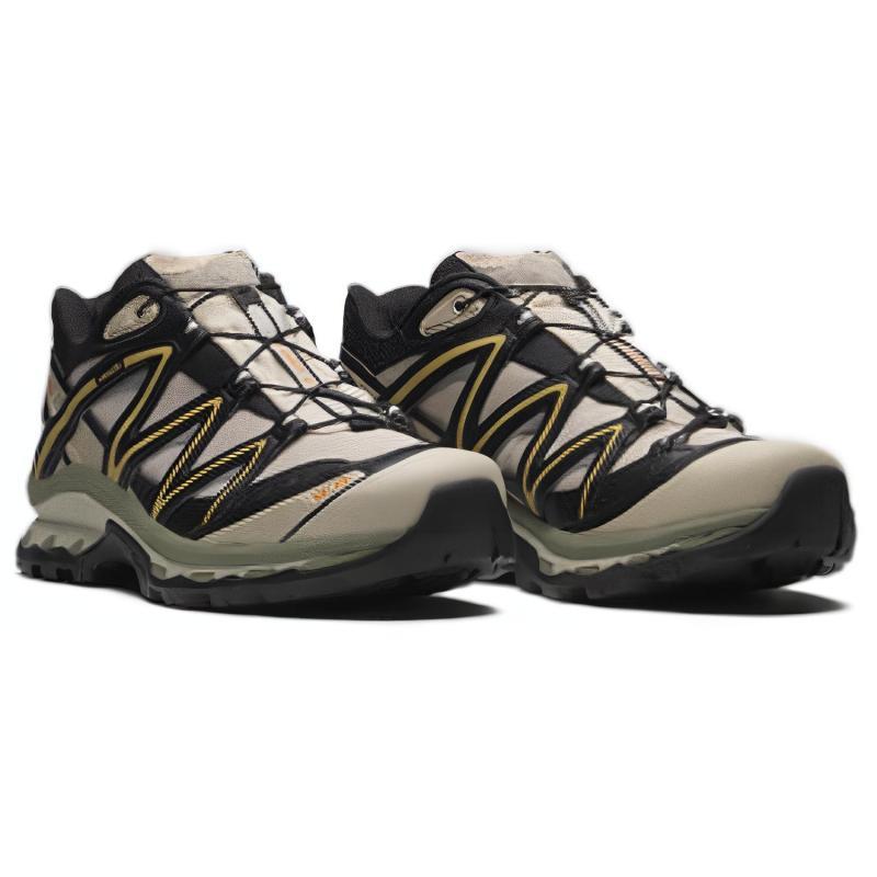 SALOMON XT Quest Low Top Mountaineering Hiking Shoes Unisex Beige Umber Sneakers 474295
