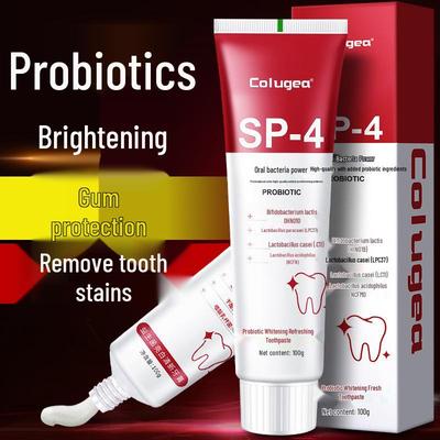 Dentifrice Probiotique SP-4 Éclatant: Éclaircit, Rafraîchit l'haleine et Élimine les taches