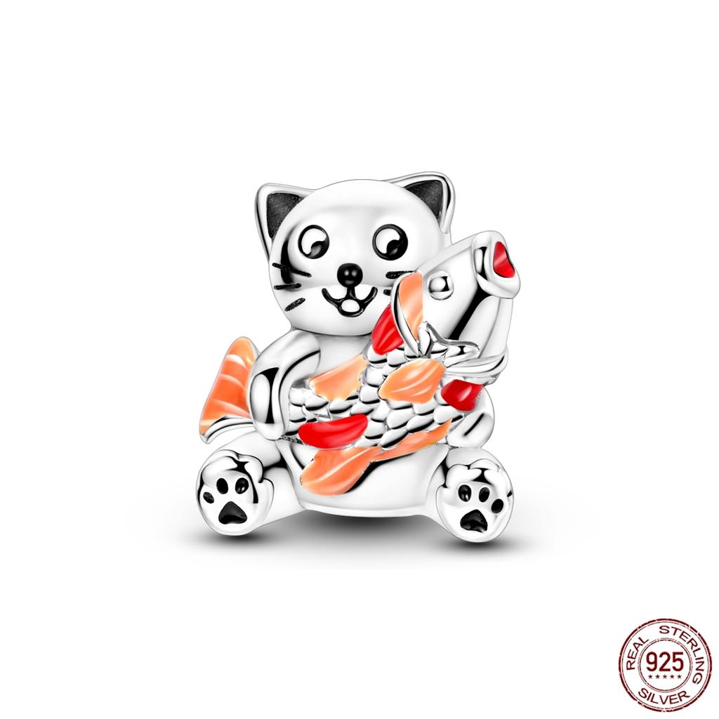 Copper Elephant Gathering Panda Pendant Charms Beads Fitoriginal Bracelet Diy Birthday Jewelry Gifts For Women