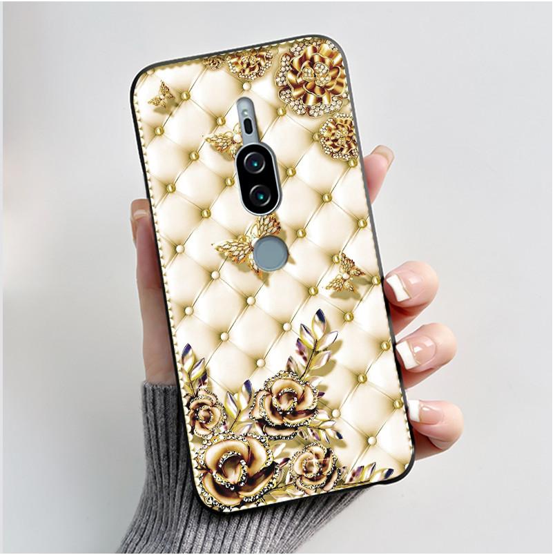 For Sony Xperia XZ2 Premium SO-04K SOV38 XZ2Premium Case Luxury Cute Cool Boys Girls Black Soft Silicone Back Cover TPU Housing