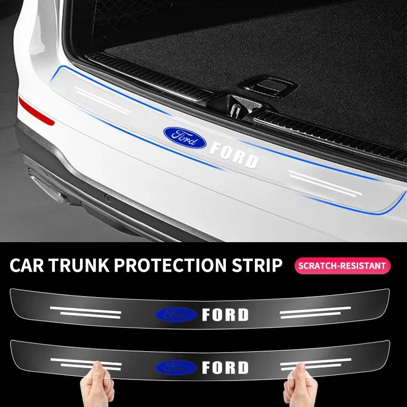 2025 Hot For Ford New Car Transparent Trunk Rear Guard Plate Sticker For Ford Focus 3 2015-2018 Kuga 2016-2019 Escape C-MAX Ecos