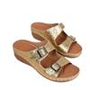 Fashion Women Slippers 2025 Summer Shoes Comfort Double Buckle Wedge Sandals Plus Size Platform Casual Slippers Women Slides Women
