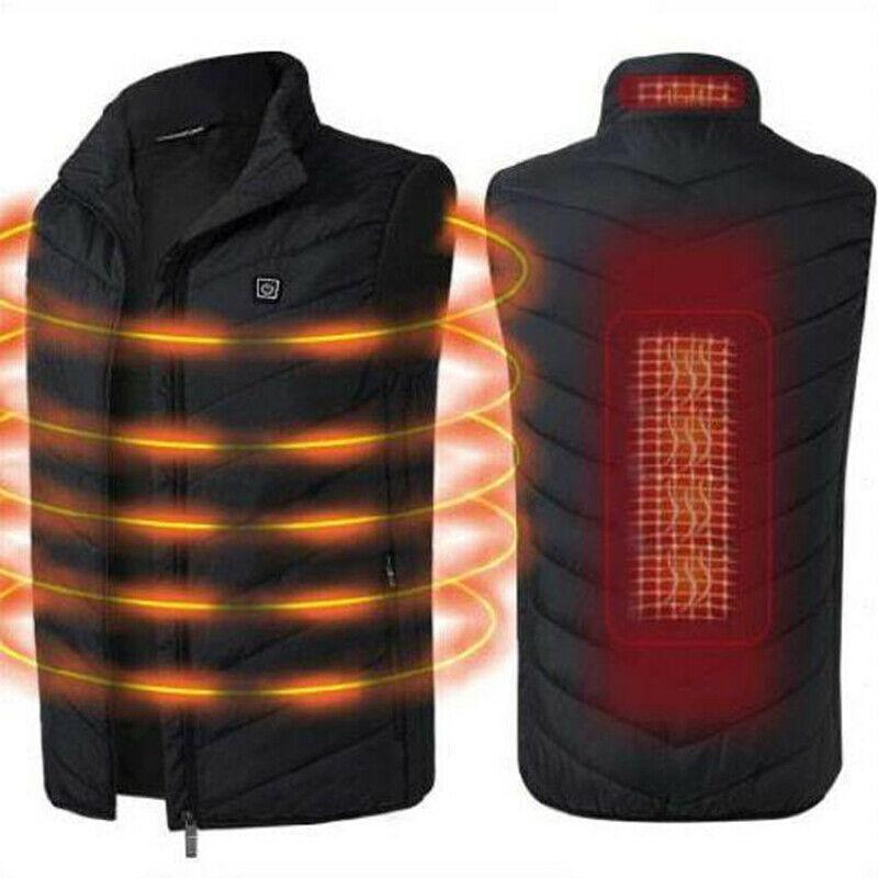 Beheizte Weste, warmer Körper, elektrisch, USB, für Herren und Damen, Heizmantel