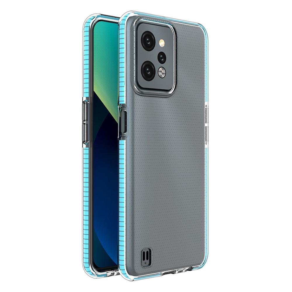 Realme C31 Light Blue Silicone Case with Frame - Spring Edition by Hurtel