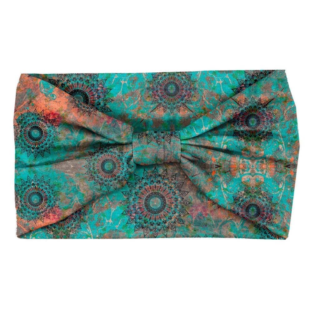 Fasce per Capelli Stile Bohemien con Bordo Largo, Fasce Elastiche Assorbi Sudore per Donne
