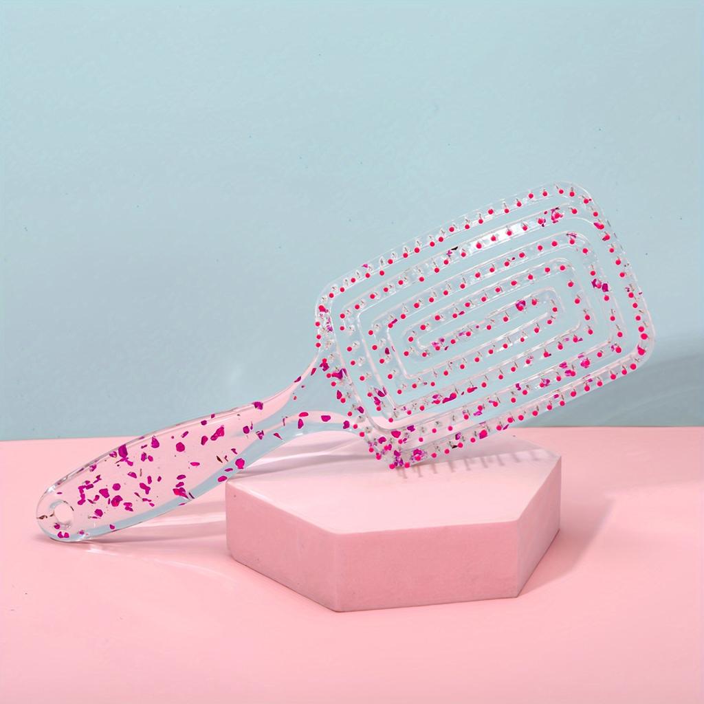 Antistatischer Kamm, großer gebogener Kamm, Massagekamm, hohler, quadratischer Bogenkamm, Kamm für lockiges Haar