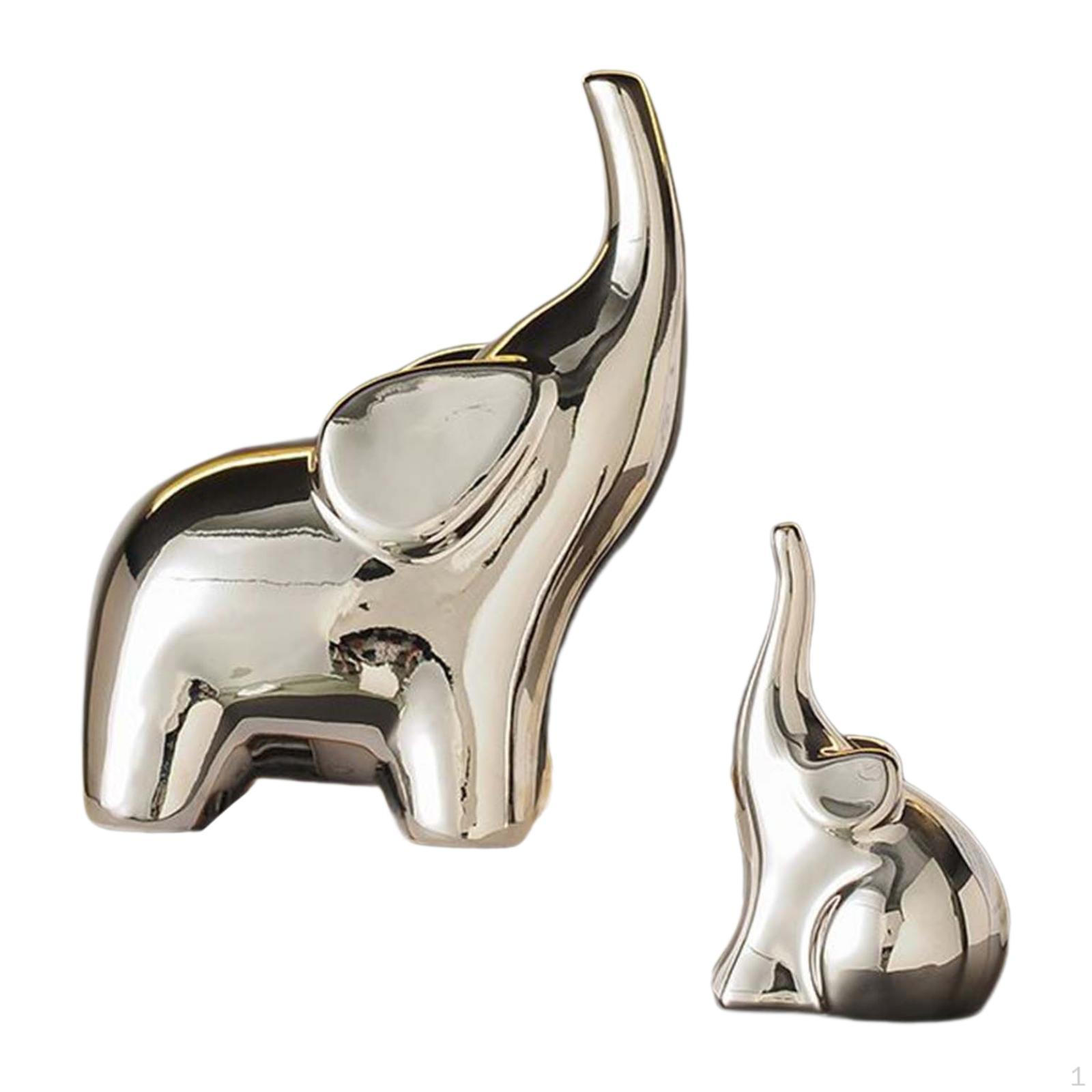 

Фигурки слонов для шикарного оформления дома серебряный