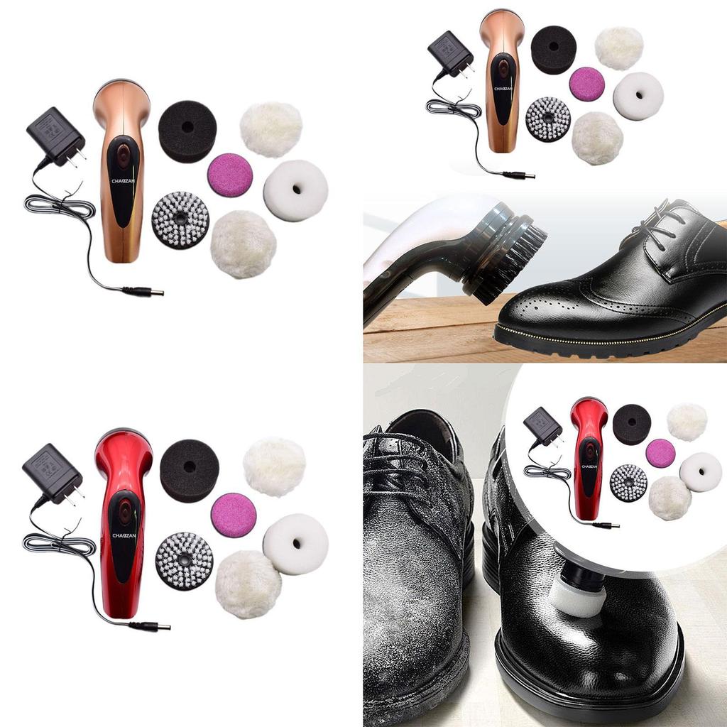 Electric Shoe Polisher Brush Buffer Cordless Portable for Sneaker Shoes Bags