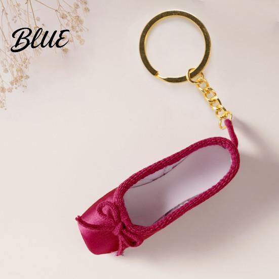 Balletttänzer Geschenk Satin Schuh Schlüsselanhänger Handgefertigt Mini Spitzschuh Anhänger