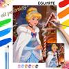 Princess Winter Scene Oil Paint Digital Painting Art Kit FillIn Painting Home Decor
