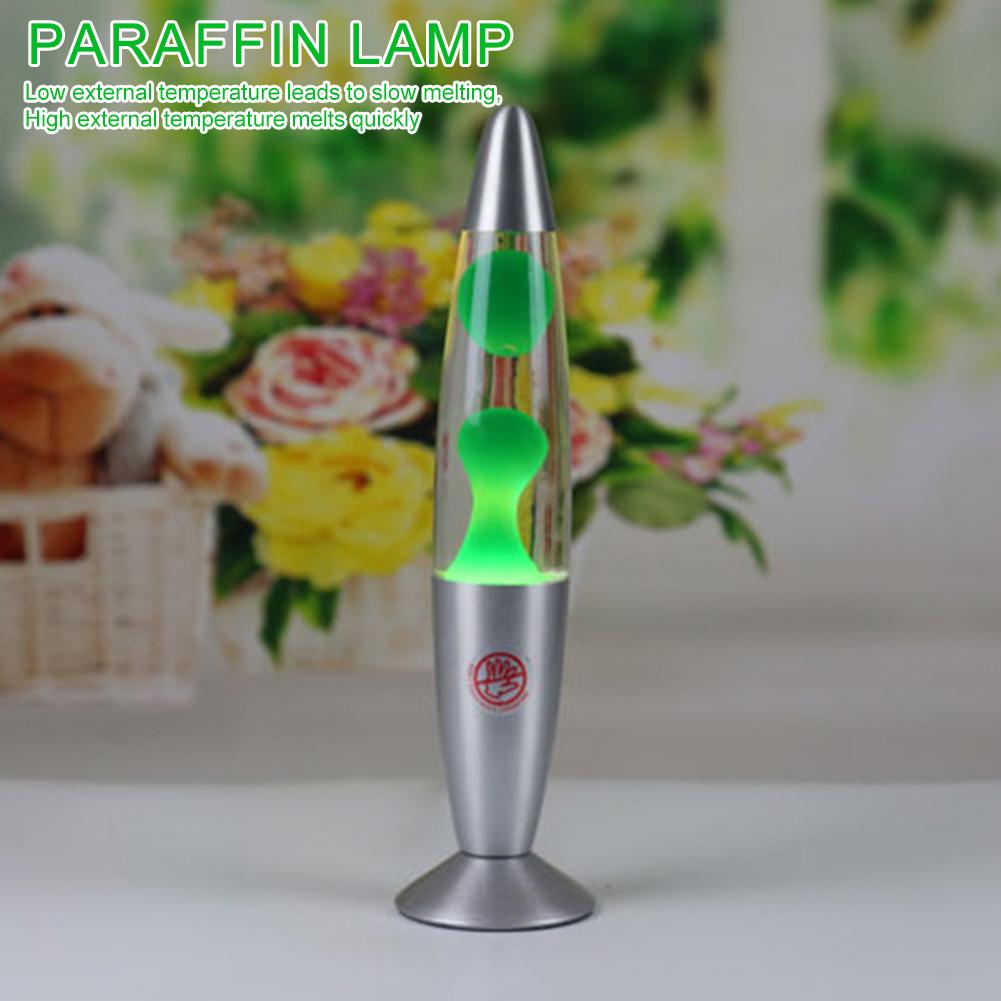 Volcano Lava Jellyfish LED Night Light UK Plug Bedroom Bedside Lamp Aluminum Alloy Base Flask Wax Lamp Bedroom Living Room Decor