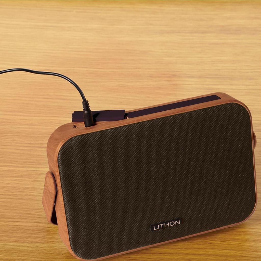 Wireless speaker for TV Introducing a chic woodgrain design Comes with a transmitter for wireless enjoyment Easy operation Equipped with a A speaker