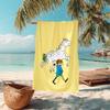 1 pièce Serviette de Plage Aventure de Pippi Serviette de Plage Microfibre Fine Absorbante Pour Plage Natation Yoga Bain Sports 0917274