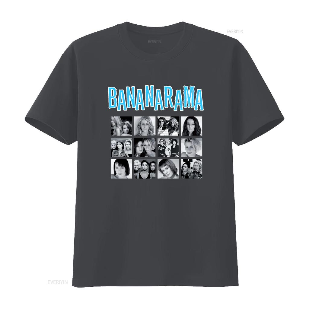 Bananarama Collage T-Shirt Schwarz Baumwolle Unisex Größe S Bis 2345xl Nb608 Vintage Gewaschen Bequemes Oberteil Für Den Alltag Unisex