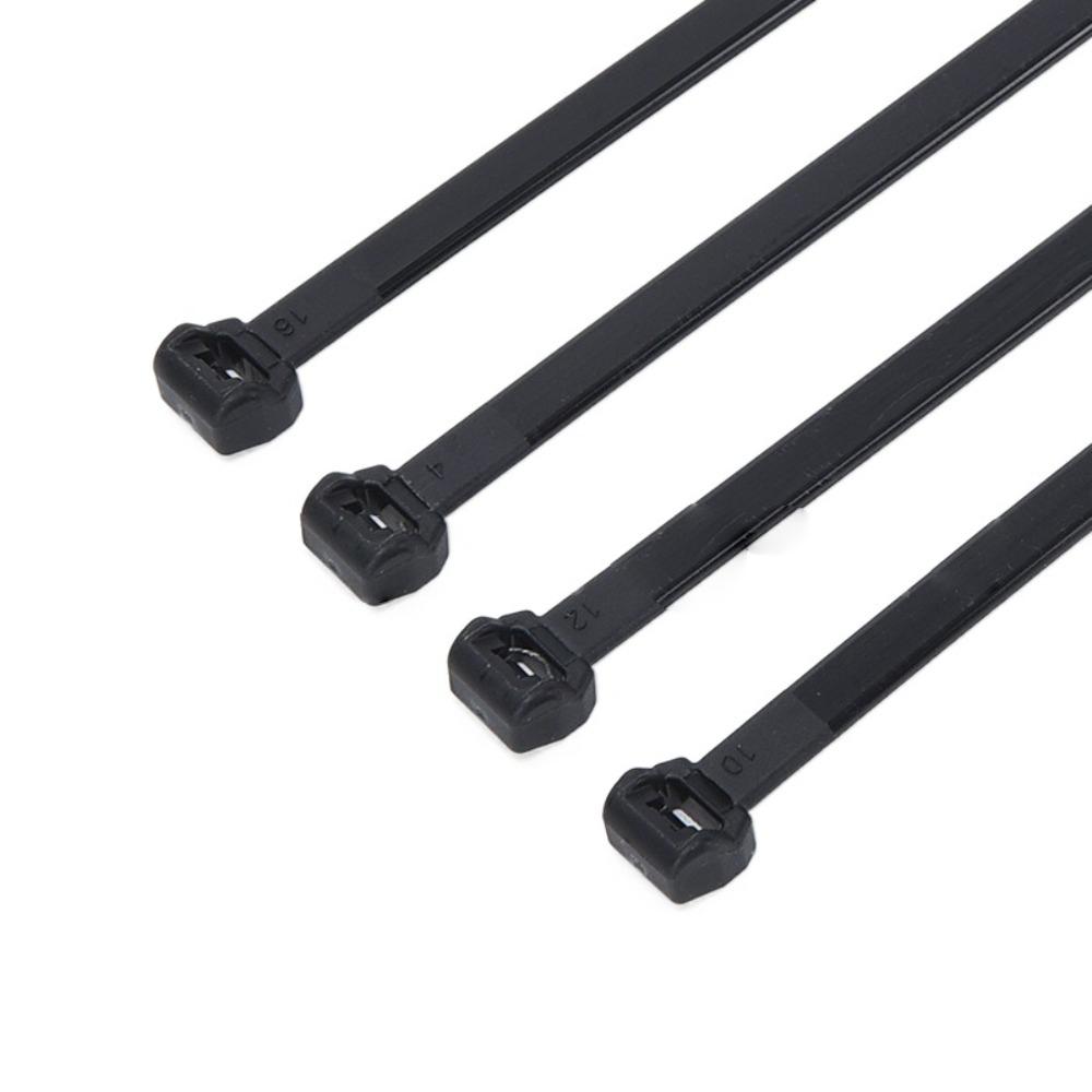 20/50/100 Stück Nylon-Kabelbinder-Schnalle Universal 200*4,8mm Schwerlast-Nylon-Kabelbinder Wiederverwendbare Praktische Befestigungsringe