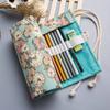Roller Pencil Bag Rose Makeup Brush Organizer Student Pencil Stationery Pen Ba