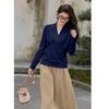 Mokana Women's V-Neck Long Sleeve Knit Sweater