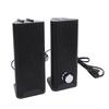 2 In 1 Computer Speaker with Volume Knob USB Plug and Play 35mm Sound Input Gaming Speakers for PC Laptop Desktop