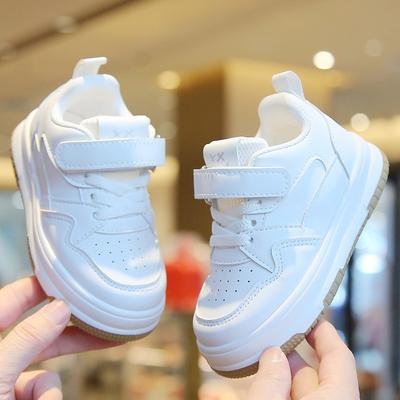 Weiße Kindersneaker - Frühjahrs-/Herbstkollektion, Rutschfeste Sportschuhe für Mädchen, Leichte Skateschuhe für Jungen