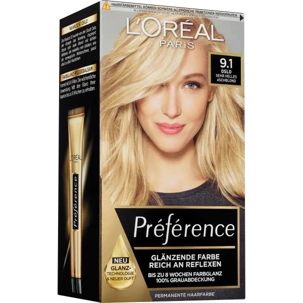 

Краска для волос L Oreal Preference 9.1 Осло 1-й