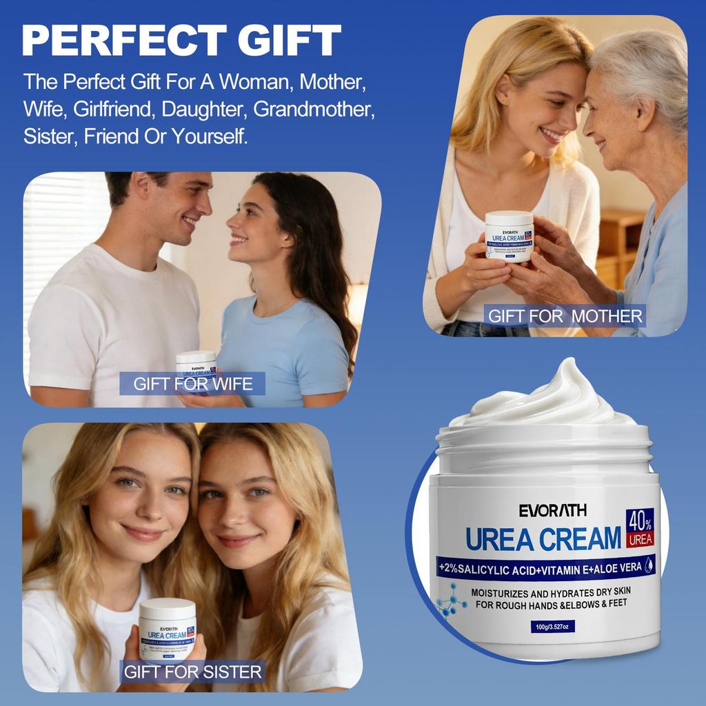 60% Urea Cream, For Rough Hands And Feet, With Vitamin E & Aloe Vera,  Enhances Radiance And Provides Deep Hydration-100G