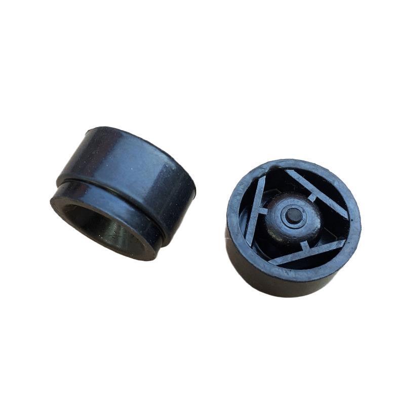 Shock-absorbing rubber pad and decorative cover for 2005-2014 classic Focus engine hood and upper shield.