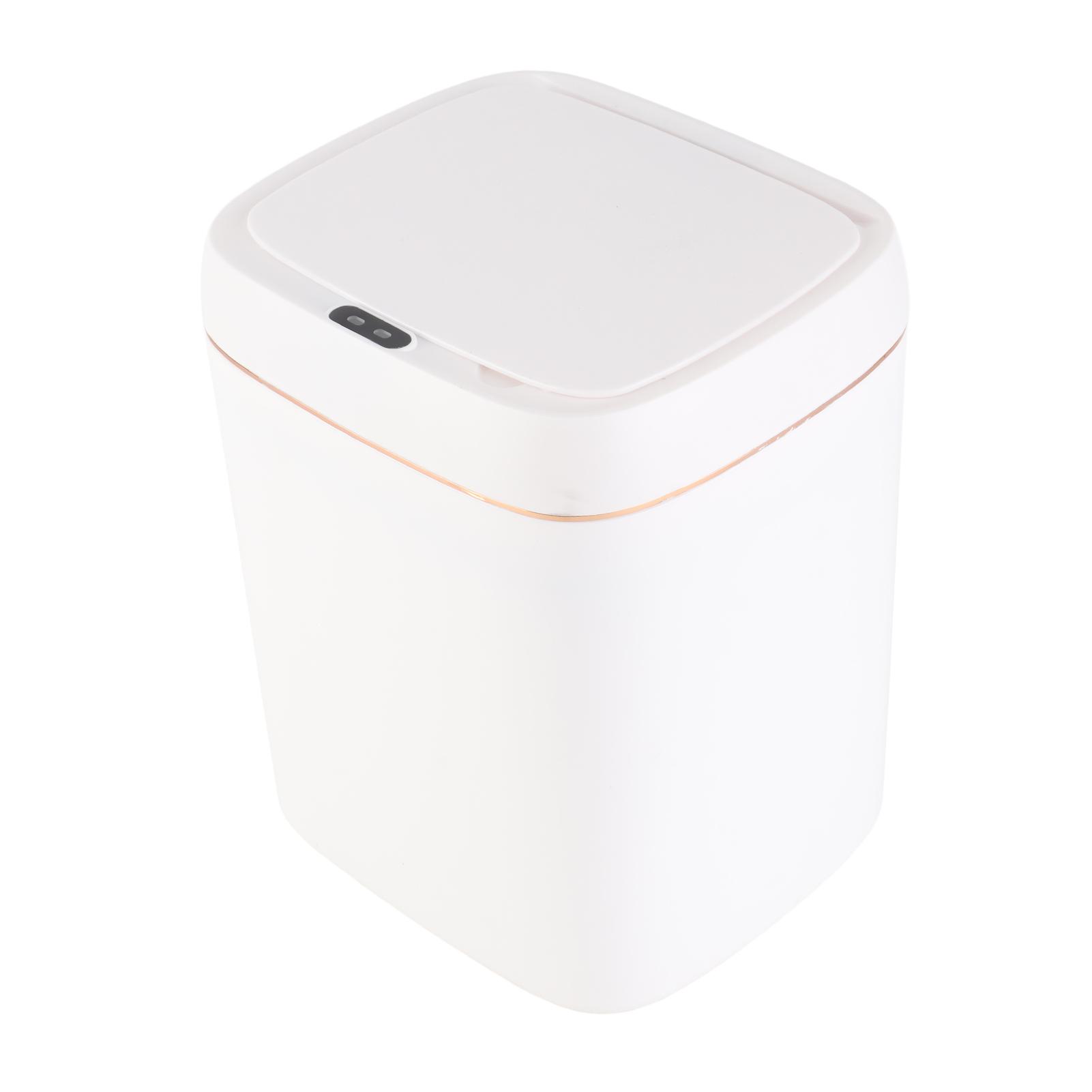 

Automatic Touchless Motion Sensor Trash Can 11L Plastic Rectangular Garbage Bin for Bedroom Kitchen Hotel Office