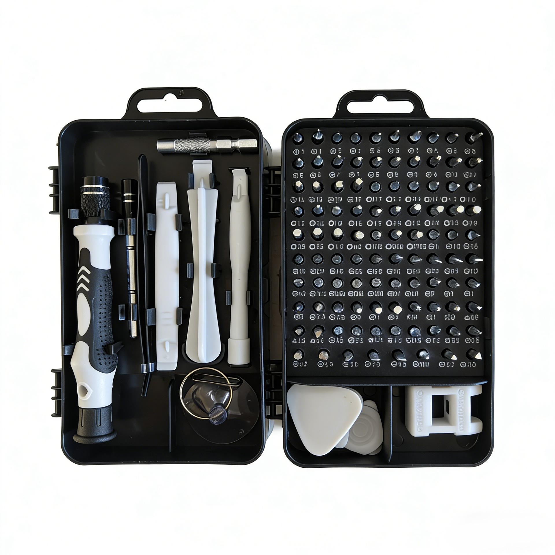 115-in-1 Clock, Computer, Mobile Phone Disassembly and Maintenance, Hardware Tools, Screwdriver Combination Set 115d gray