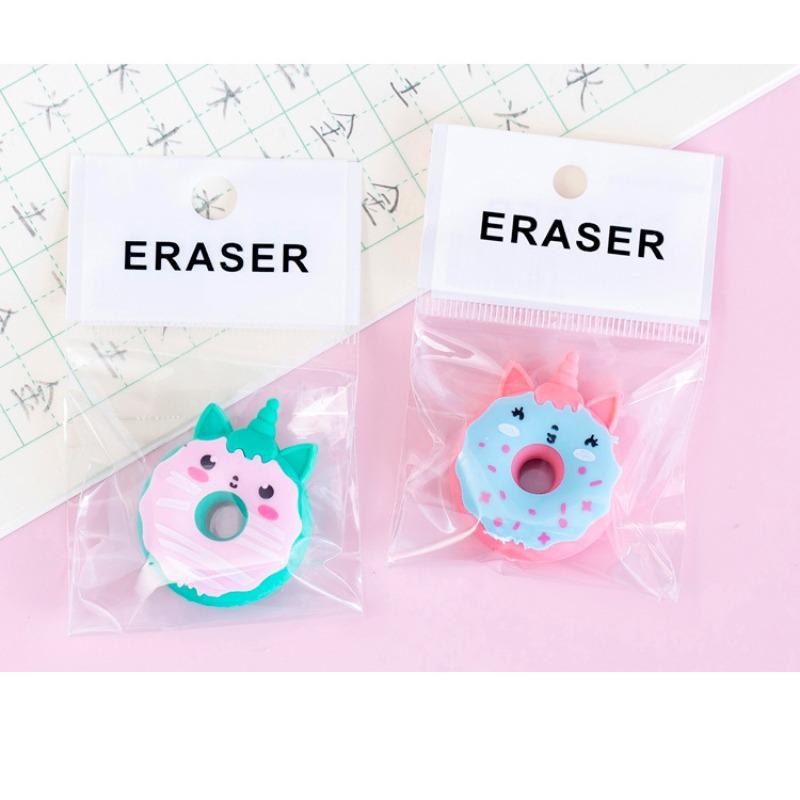 1pc Donut Shape Eraser, Creative Toilet Eraser for Daily Use