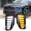 DRL For Toyota Corolla Cross 2024 2025 LED Daytime Running Lights Turn Signal Fog Lamps Front Bumper Headlights Auto Daylights