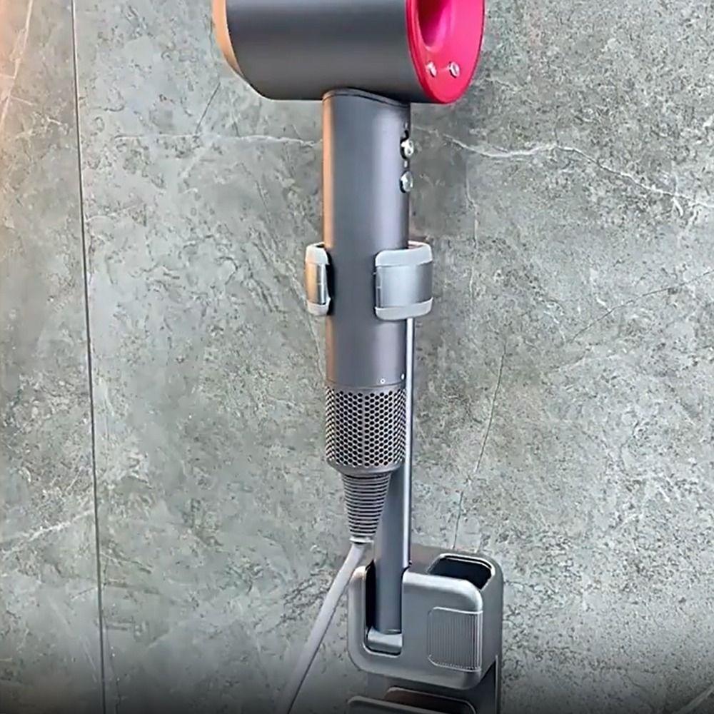 Angle Adjustable Hairdryer Stand Rotating Hair Dryer Organizer  Hair Styling Tools