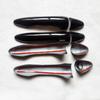 Door Handle Cover Trim for Kia Sportage SL Si 1.6 3 MK3 III 2011 2012 2013 2014  Car Accessories Plastic Imitation Carbon Fiber