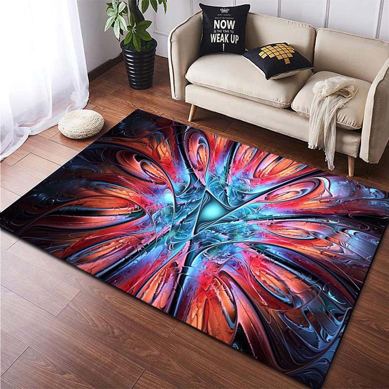 Colorful Magical Fantasy Abstract Art Printed Carpet for Living RoomHome Decoration Mats Boho Rugs Dropshipping Outdoor Rugs