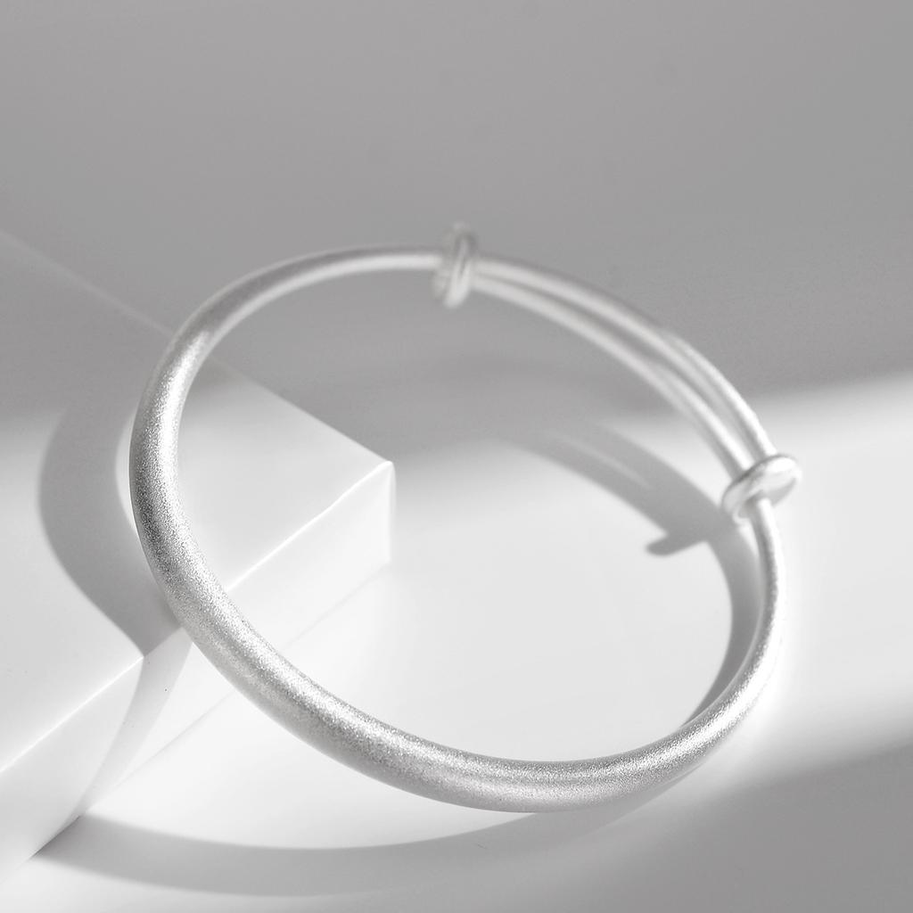 Push Pull Ancient Silver Bracelet Silver Plated Matte Push Pull Bracelet Tiktok Jewelry Birthday Gift