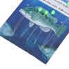 5 Pcs Fish Skin String Hooks with Luminous Beads Feather Fishing Rigs Baits 6 Hooks Saltwater Fishing Lure 8#