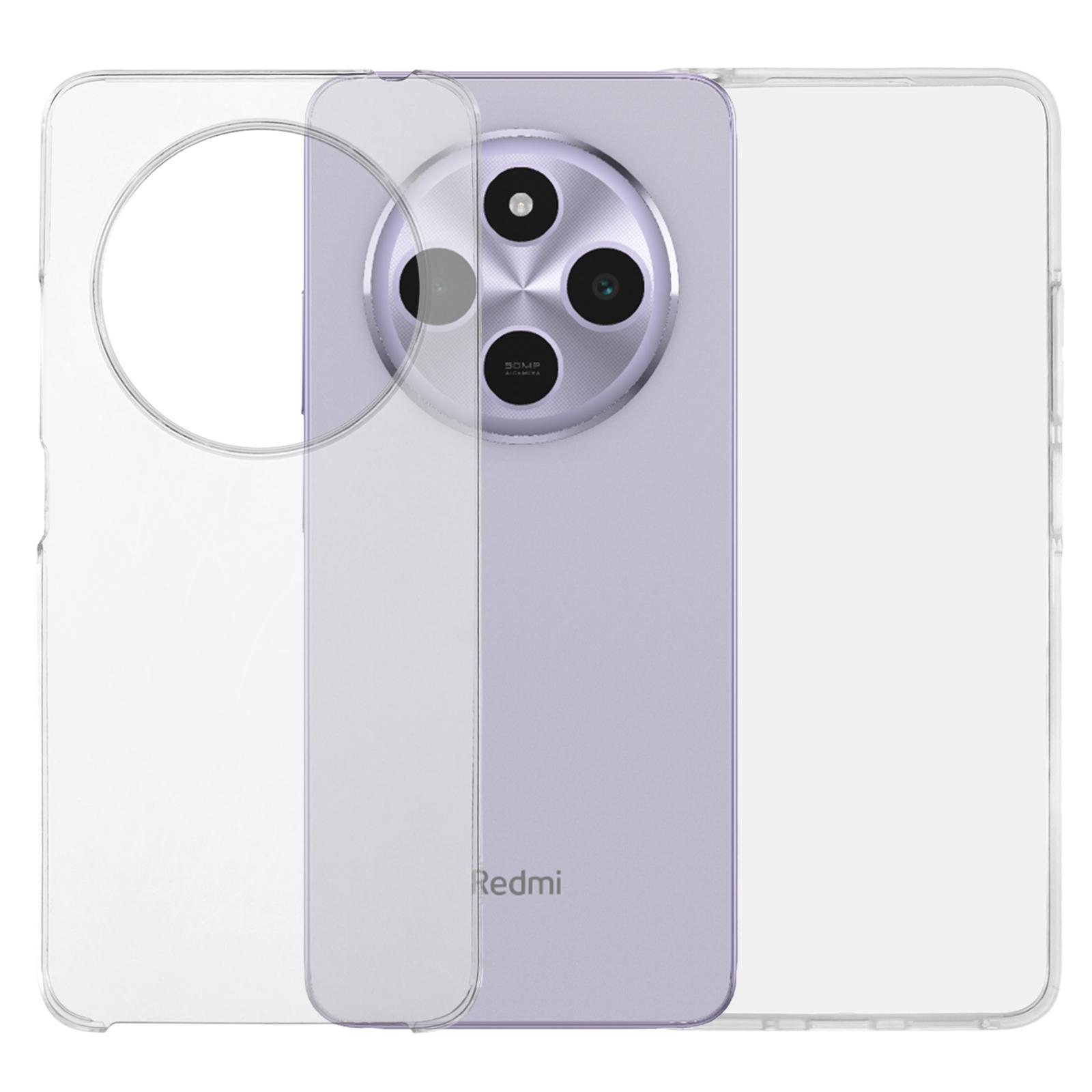 

For Xiaomi Poco C75 4G/14C 4G/14R 5G Case TPU Frame Clear Acrylic Back Phone Cover with PET Film Style A