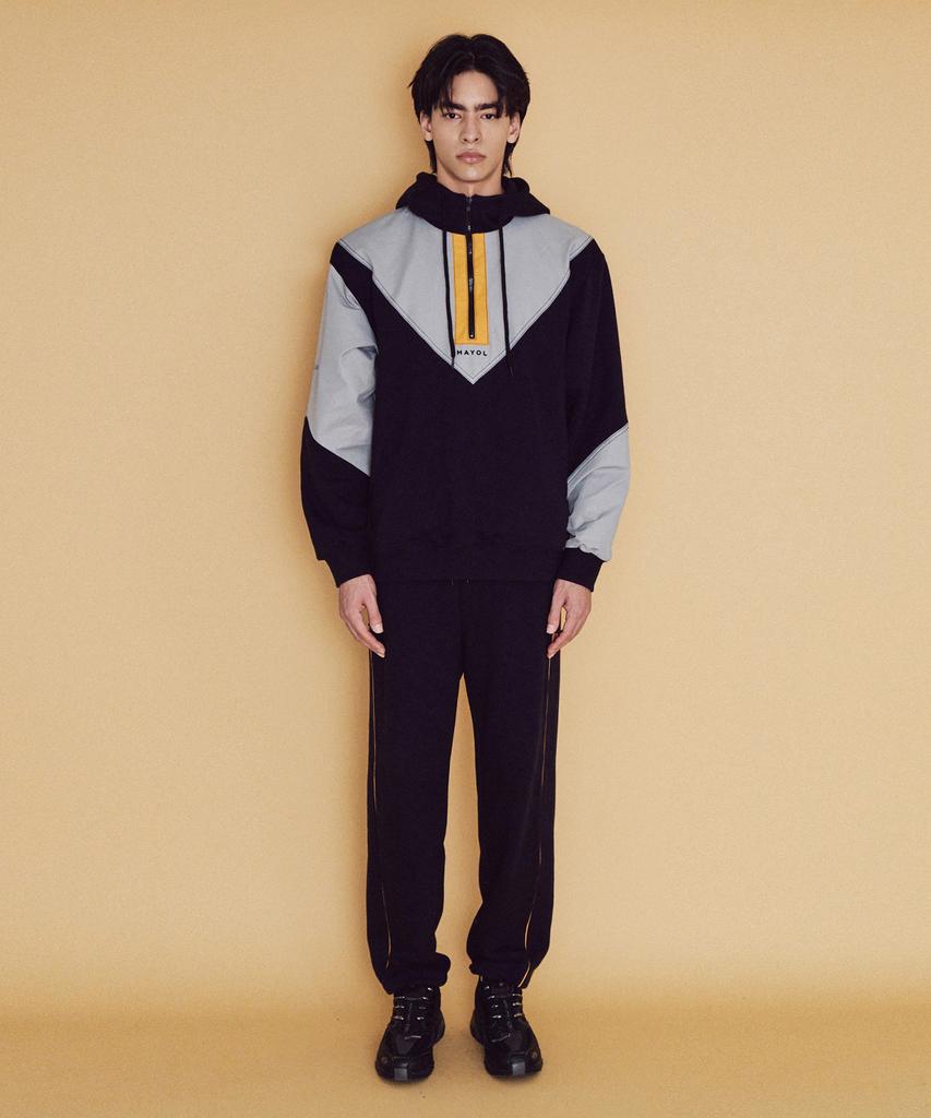 MAYOL Color Block Lounge Pants_Dark Navy