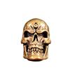 Brass Three-Eye Skull Pendant Charm Paracord Necklace Bag Accessory DIY Craft Supplies
