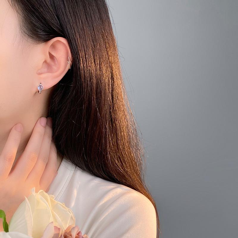 Summer Aquamarine Ear Buckle Women's Small Fresh Ocean Atmosphere New Earring Earrings