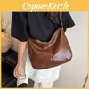 Retro Crossbody Dumpling Bag Stylish Square Bag Women Zipper Closure Use Casual