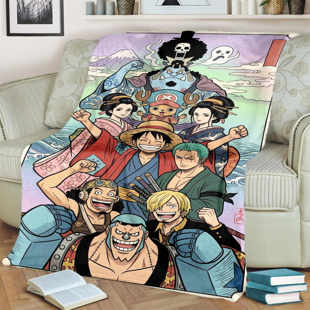 "ONE PIECE" Printed Warm Blanket Flannel for Sofas, Beds, Chairs and Picnics
