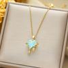 Titanium Steel Non-fading Necklace - European & American Style, Light Luxury, Versatile Korean Fashion, Perfect for Women and Girlfriend Gifts.