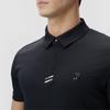 Fila Golf Small Logo Business Casual Sports Polo Shirt Men Tops Deep-Black A11M435138FBK